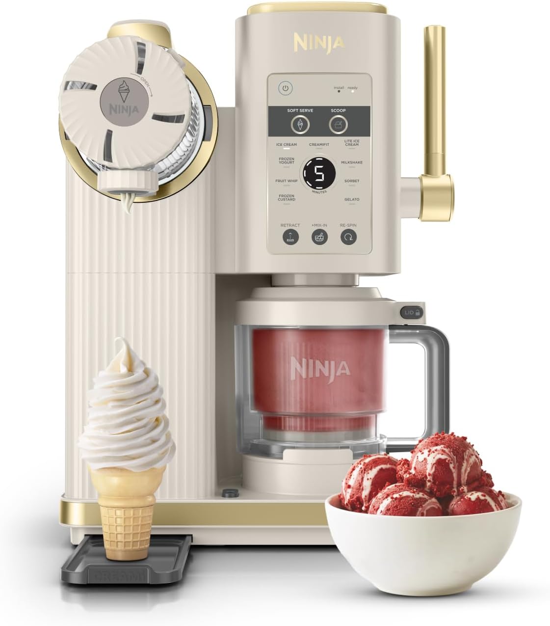 Ninja CREAMi Scoop & Swirl La heladera con 2 tarrinas y 13 funciones p