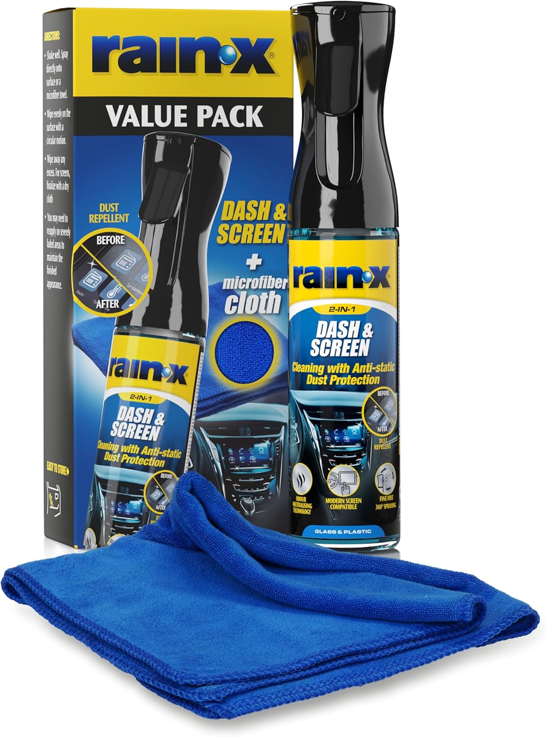 Rain-X Limpiador y Protector Premium para Salpicaderos y Pantallas –