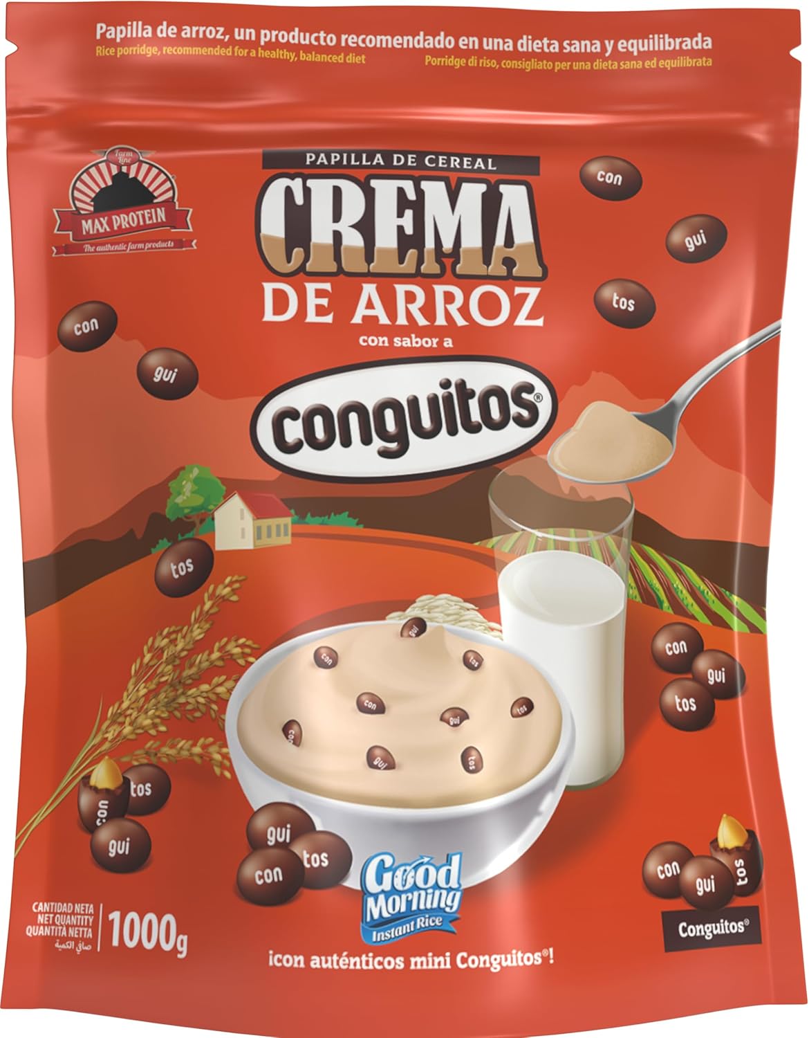 MAX PROTEIN - Crema de Arroz - Crema de Arroz Fitness 1000g – Fuente