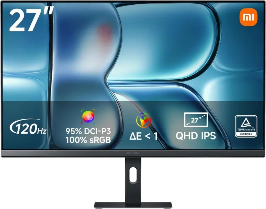 XIAOMI A27Qi 2026 27 Inch QHD 2K Monitor, 120Hz, HDR10, IPS, 100% sRGB