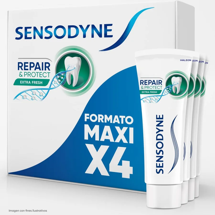 Sensodyne Repair & Protect Extra Fresh Pasta Dientes, Pack 4x75 ml